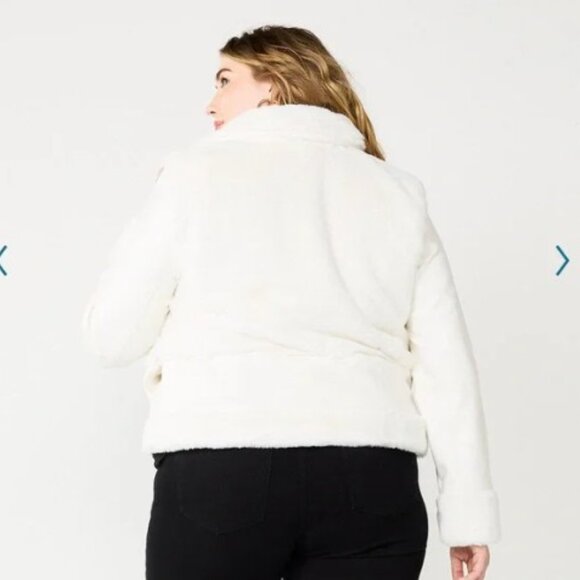 NWT Nine West -Leather and Fur Jacket - Picture 2 of 13